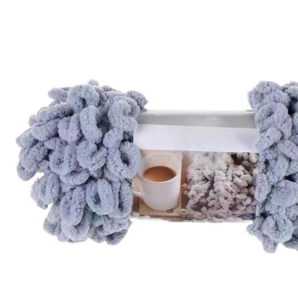 チャンキーウール糸 アームニット糸 DIY 編み糸 ベッドフェンス クラフト 織り ライトグレー