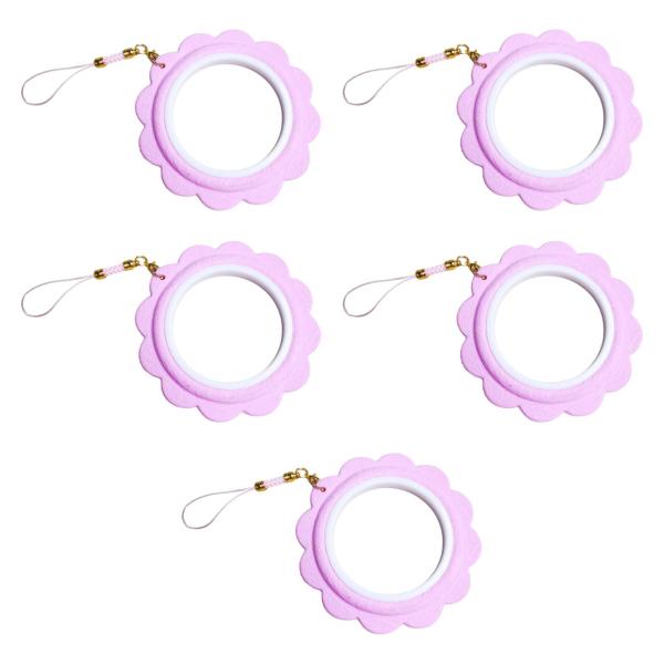 5個入り 小型刺繍枠 丈夫 アートクラフト 裁縫 便利な裁縫 キルティング ライトパープル