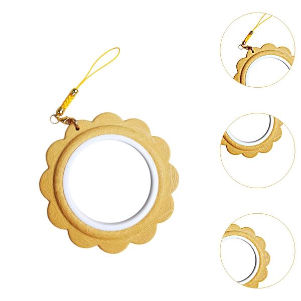 5個入り 小型刺繍枠 丈夫なアートクラフト裁縫用 便利な裁縫キルティング用 イエロー