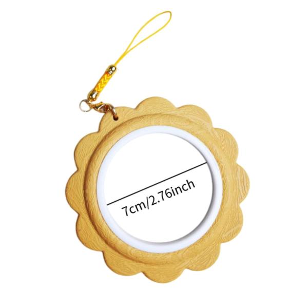 5個入り 小型刺繍枠 丈夫なアートクラフト裁縫用 便利な裁縫キルティング用 イエロー