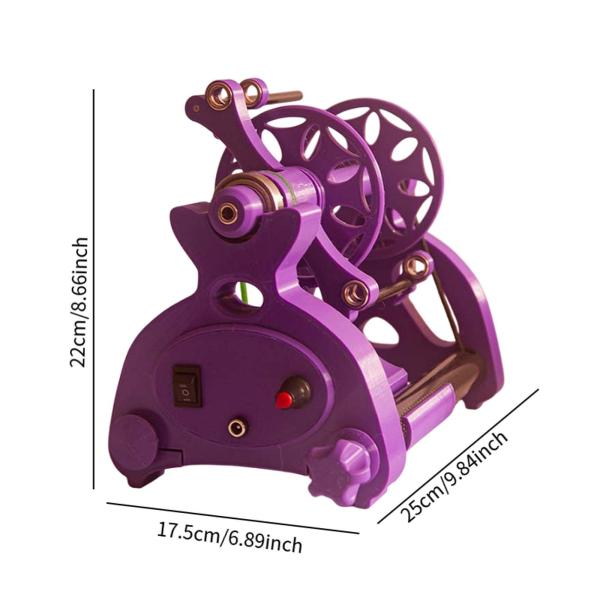 電動糸紡ぎ車編み糸ボールワインダー前進・後進切り替えプレミアムポータブル実用繊維撚糸機