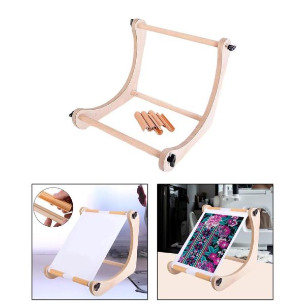 刺繍テーブルスタンド クロスステッチフープスタンド 多目的アートクラフトホルダーラック 愛好家向け裁縫用品 針仕事