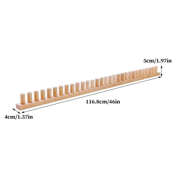 DIYスローブランケット用木製織機フレーム サイズ調整可能 ホームデコレーション 丈夫な木製ペグフレーム 糸工芸 初心者向けギフト