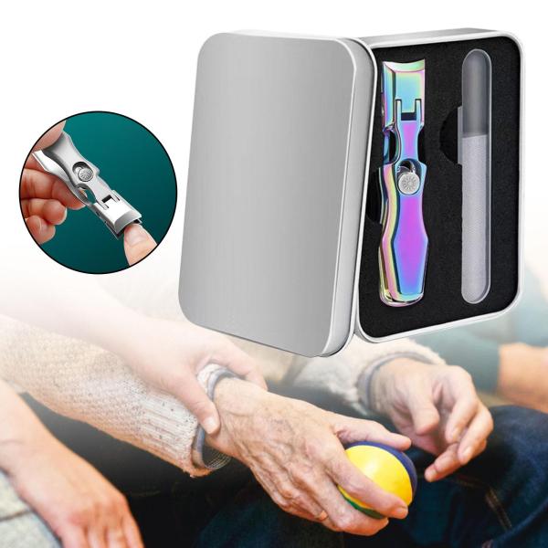 爪切り 爪やすり セット 2 in 1 ポータブル マニキュア ペディキュアセット 家族向け カラフル