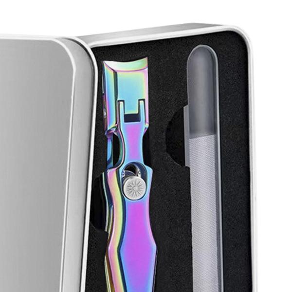 爪切り 爪やすり セット 2 in 1 ポータブル マニキュア ペディキュアセット 家族向け カラフル