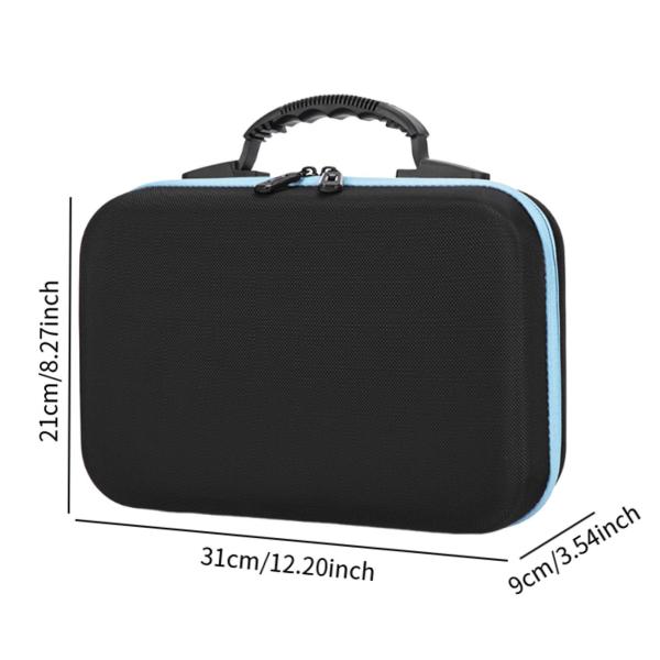 マニキュアオーガナイザーバッグトラベルエッセンシャルオイルマニキュアブルーのキャリングケース