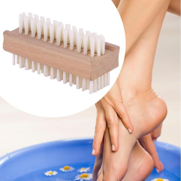 ネイルブラシ、トラベルヘビーデューティポータブルネイルクリーニングブラシ、硬いネイルスクラバーブラシ