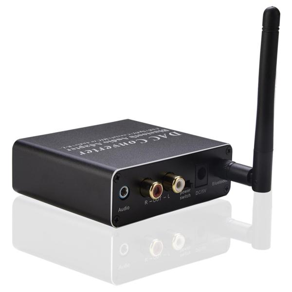 -アナログオーディオコンバーター、同軸/光学式-RCA＆3.5mm、 5.0レシーバーオーディオアダプター、Uディスクミュージック用、シネマ、ホームシ