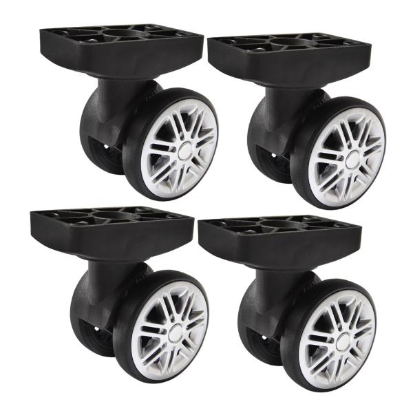 4x 荷物ホイールミュート柔軟なユニバーサルスムーズトランクホイール修理部品