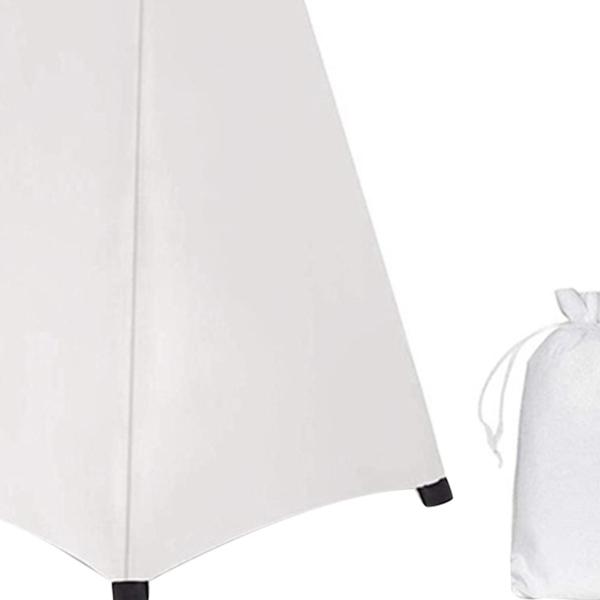 DJ ライト スピーカー スタンド カバー 照明 三脚 スタンド スクリム イベント 結婚式用 ホワイト 3面