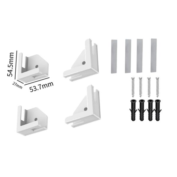 タブレット壁掛けマウント 多目的 頑丈 4倍 リビング キッチン スマートフォン用 ホワイト