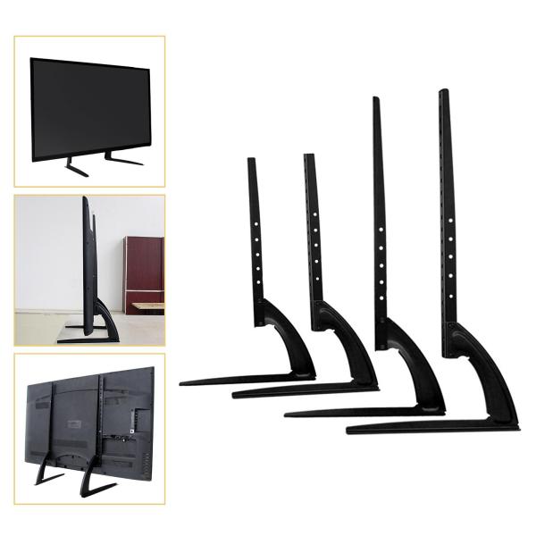 テレビスタンドマウント、テレビ脚ブラケット、黒色耐荷重、ユニバーサルテーブルトップテレビベーステーブルトップテレビスタンド26〜32インチ用