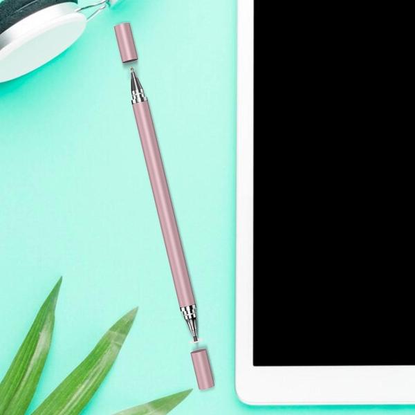 2 in 1 静電容量ペン ユニバーサルコンパクトアクセサリー ペイント用 電子機器 ノート ピンク