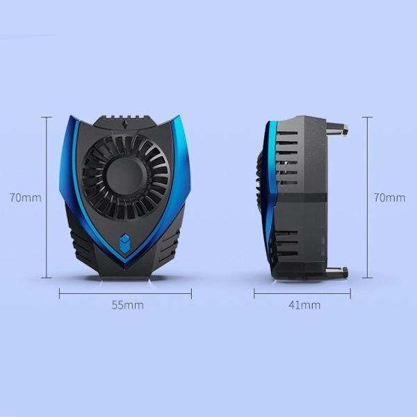 電話クーラー、電話ラジエーター軽量電話冷却ファン、クリップ付き、車の運転、スマートフォンのゲーム、ビデオストリーミング用