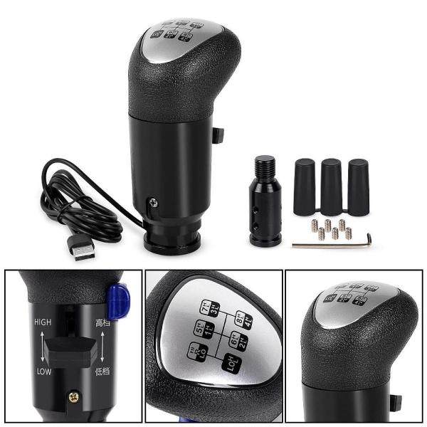 ゲームシミュレーターシフターUSBギアシフトノブアンドプレイ2.4x5.4インチ140cmケーブル長さに適用   G25 G923簡単にイ