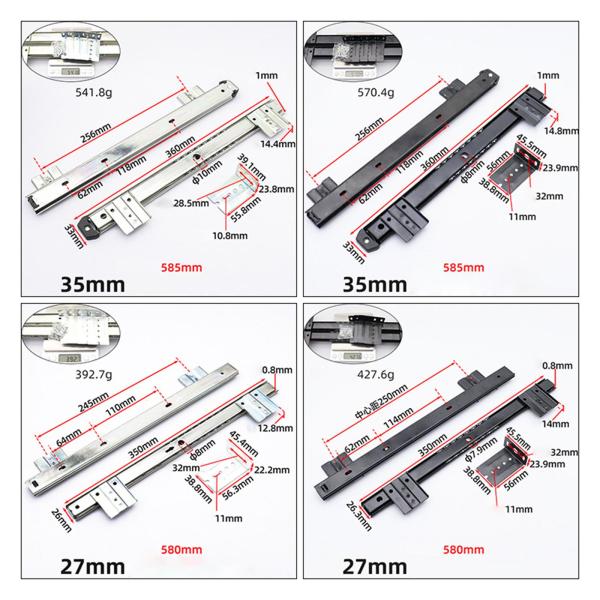 テーブルの下にあるホームオフィス用のコンピューターキーボード引き出し21.5x10.6インチ交換用ホワイト27mm Wレール