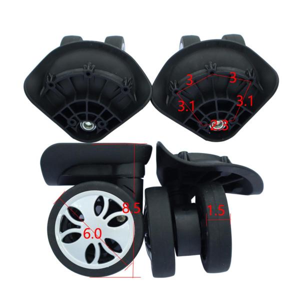 2 個入り 荷物用ホイール トロリー用ホイール 多用途 360度回転 フレキシブル機器修理ツール スムーズパーツ トロリーキャスター