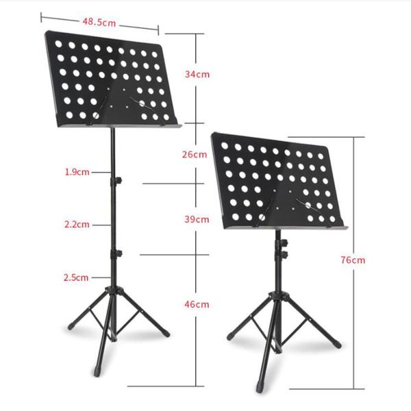 ウクレレプレーヤーのホリデーギフト用の76cmから145cmまでの折りたたみ式楽譜スタンドポータブル高さ