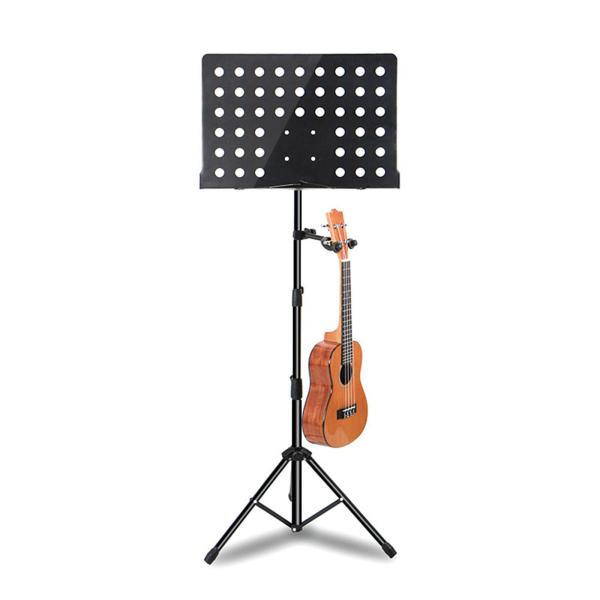 ウクレレプレーヤーのホリデーギフト用の76cmから145cmまでの折りたたみ式楽譜スタンドポータブル高さ