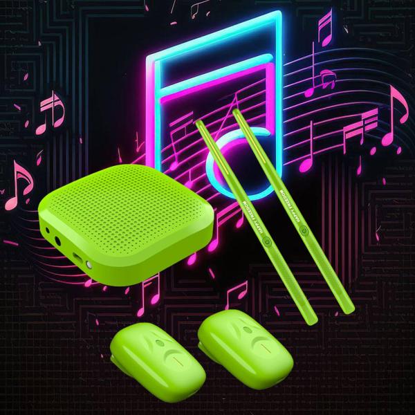 グリーンプロフェッショナル 電子エアドラム 電動エアードラムセット エアードラムスティックペダル