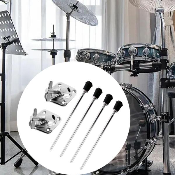 2セット ドラムレッグ プロフェッショナルバスドラムレッグメタルレッグ