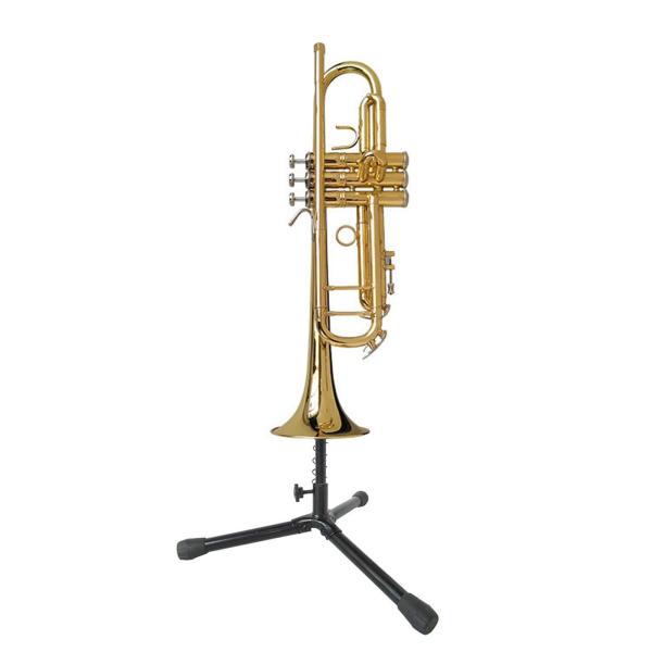 トランペットスタンド折りたたみ三脚ホルダーコンパクトプロフェッショナル安定したベース管楽器アクセサリー旅行