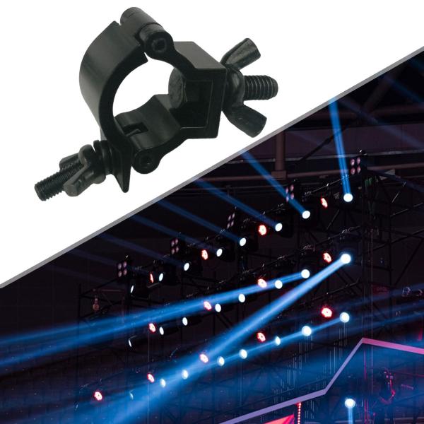24〜26mm用ブラック クランプ 耐久性の高いスイベルクランプ アルミニウム DJ ライトクランプ