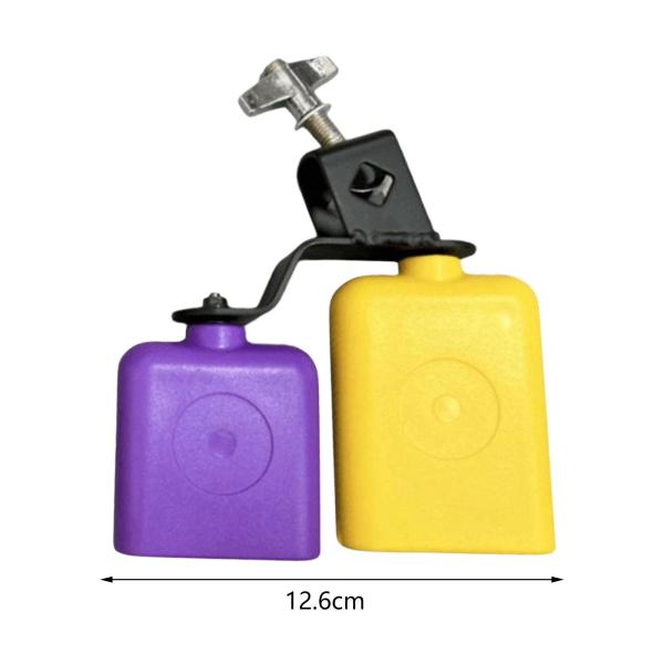 高音と低音のカウベル ダブルマウントベル 実用的なバンジ ノイズメーカー バンド伴奏アクセサリー 学校教育用