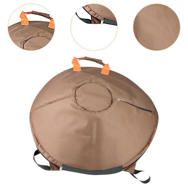 ハンドドラムバッグ 打楽器 プロフェッショナルバックパック 22インチ ハンドドラム ドラムバッグ ブラウン