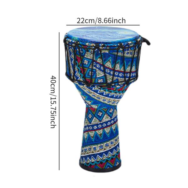 ジャンベドラム プロフェッショナルアフリカンドラム 誕生日プレゼント 子供 男の子 女の子 ブルー