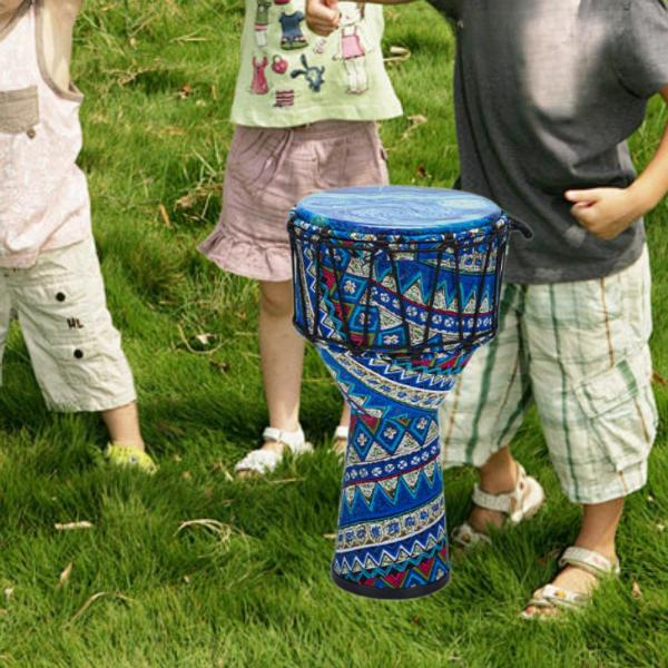 ジャンベドラム プロフェッショナルアフリカンドラム 誕生日プレゼント 子供 男の子 女の子 ブルー