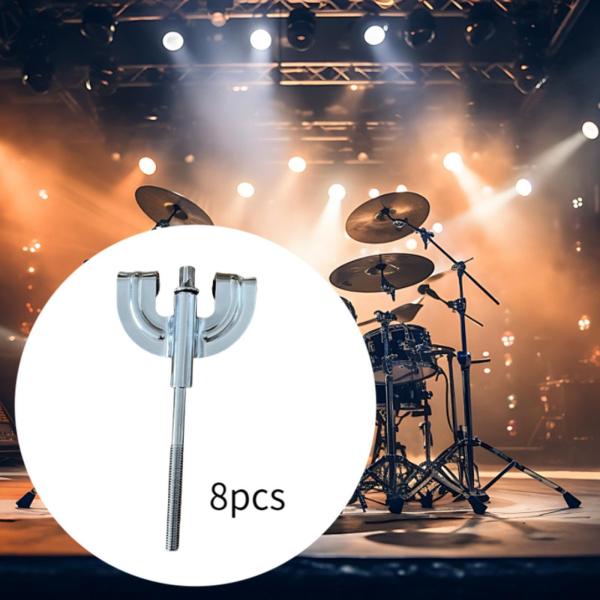 8xバスドラム爪耐摩耗性ハードウェア打楽器アクセサリーM5