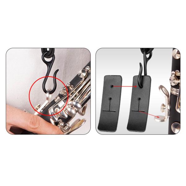 クラリネットネックストラップ学生のためのユニバーサル快適なBBクラリネットネックストラップピンク