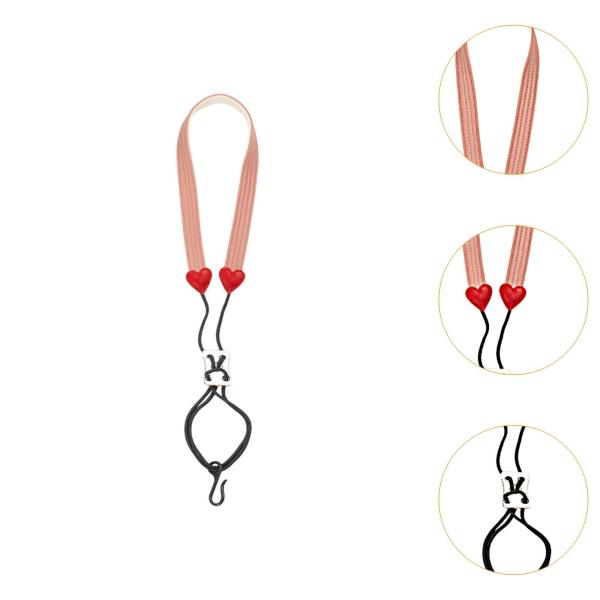 クラリネットネックストラップ学生のためのユニバーサル快適なBBクラリネットネックストラップピンク