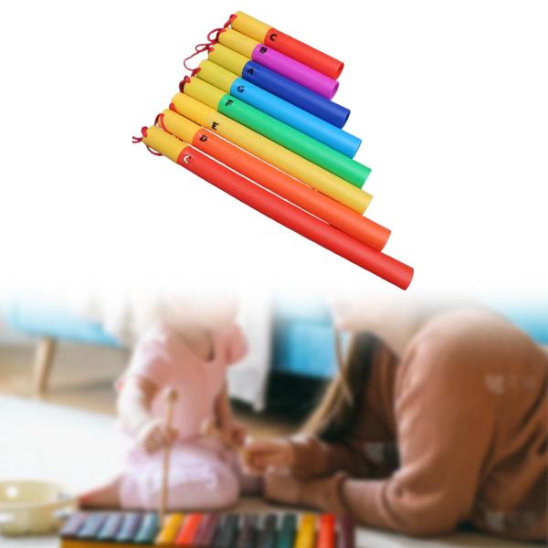 ミュージックチューブ 教育用 カラフル 教室用楽器 子供用 幼児用 ロープ付き