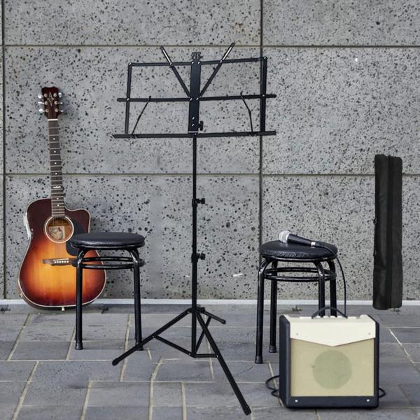 楽譜スタンド、シートクリップホルダー、モダン、軽量安定性調整可能な高さの音楽本スタンドミュージシャンのウクレレプレーヤー