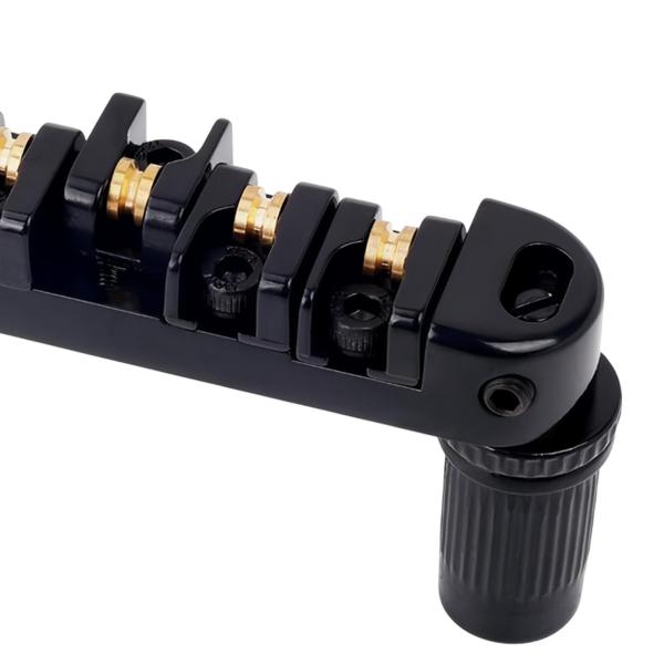 ローラーサドルブリッジ エレキギター用 高安定性 交換用アクセサリー ブラック