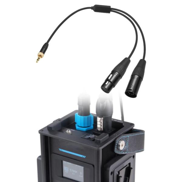 -3.5C-1/2 3.5mm 3.5mmから2プロフェッショナル1〜2ケーブルTRSに男性の女性照明アダプターにアップグレード