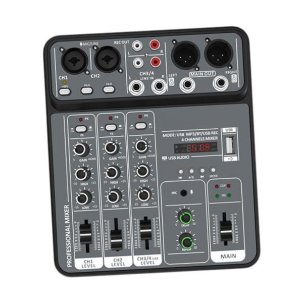 ミニサウンドミキシングコンソールミキシングサウンドボードキャリーが簡単なサウンドコンソールシステムライブイベントホームパーティー用ミキサーボード