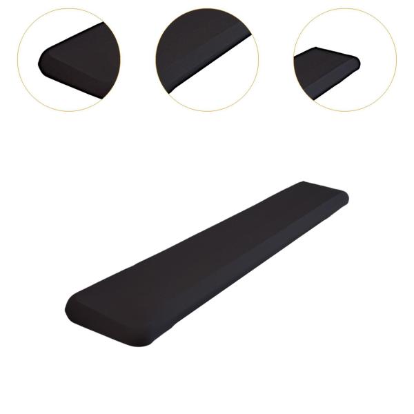 ピアノキーボードカバー 軽量 ポータブル ソフト 楽器保護 ブラック 76 88 キー用