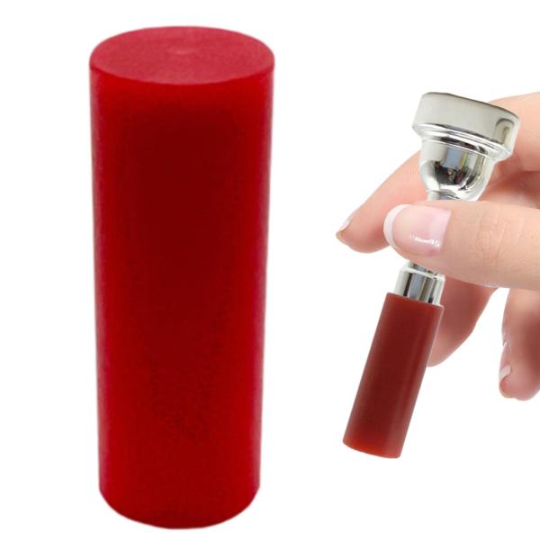 トランペット用マウスピースキャップ コルネット用マウスピースカバー トランペット交換部品 赤
