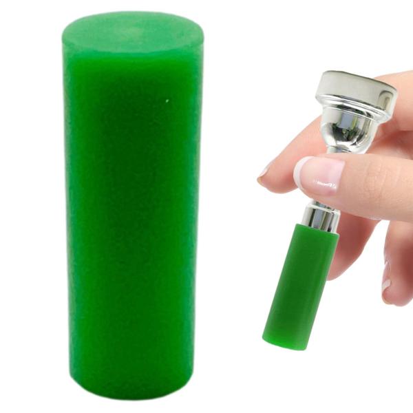 トランペット用マウスピースキャップ コルネット用マウスピースカバー トランペット交換部品 グリーン