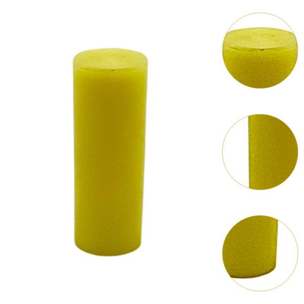 トランペット用マウスピースキャップ コルネット用マウスピースカバー トランペット交換部品 イエロー
