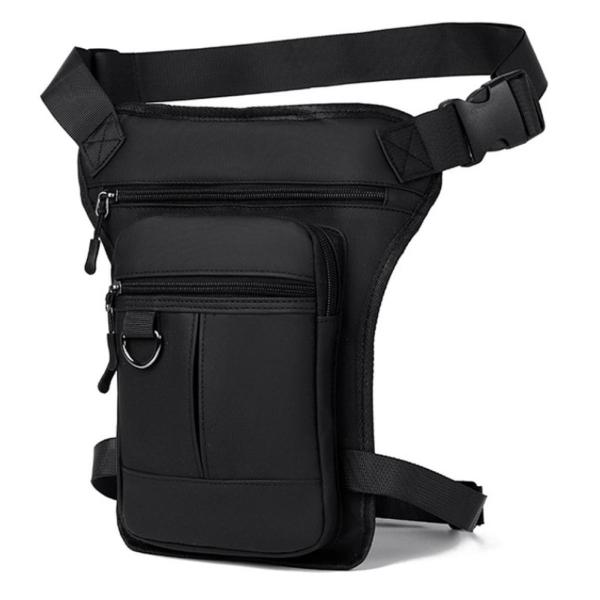 太もも用ドロップレッグバッグ バイク用 トレンディ スポーツパック アウトドア ライディング 旅行用 ブラック