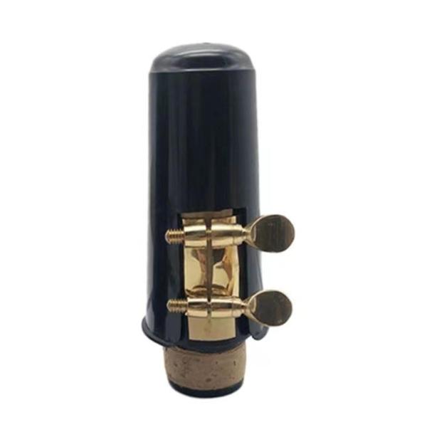 クラリネットマウスピースキット 木管楽器用マウスピース 演奏練習用 修理用 ゴールドクリップ