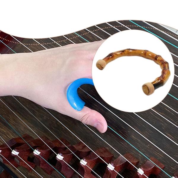 指の強さを鍛える人間工学に基づいた4.3x0.6x3.4インチ。指のテクニックに最適なプロ仕様の樹脂素材と竹のデザイン。