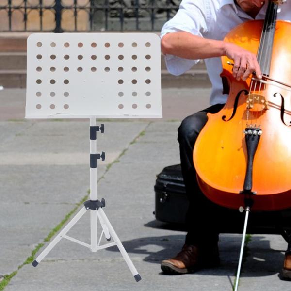 楽器演奏用楽譜スタンド ブックスタンド ミュージシャン初心者用 ホワイト