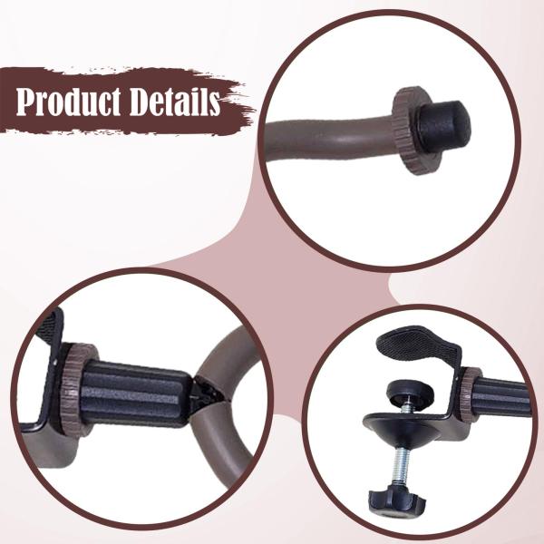 コンサートパフォーマンスホームスタイル2用のラックホルダーに取り付けられた譜面台延長フッククランプ