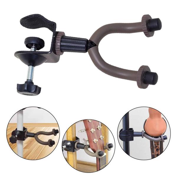 コンサートパフォーマンスホームスタイル2用のラックホルダーに取り付けられた譜面台延長フッククランプ