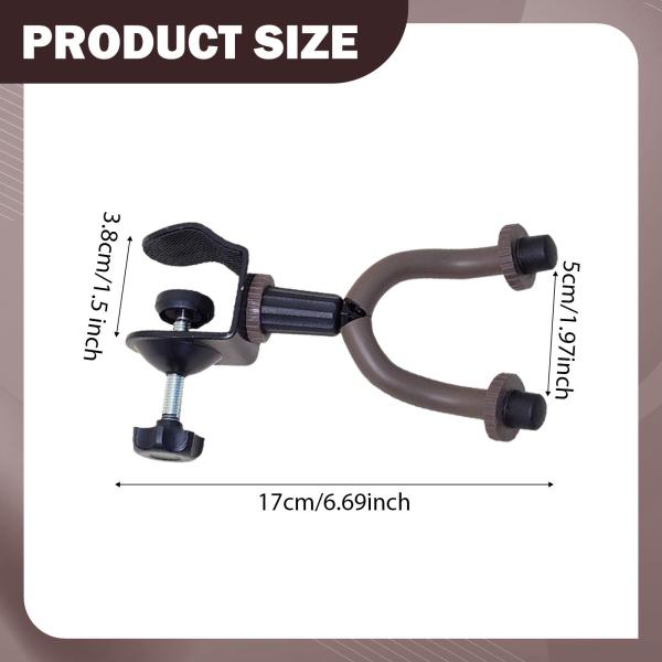 コンサートパフォーマンスホームスタイル2用のラックホルダーに取り付けられた譜面台延長フッククランプ